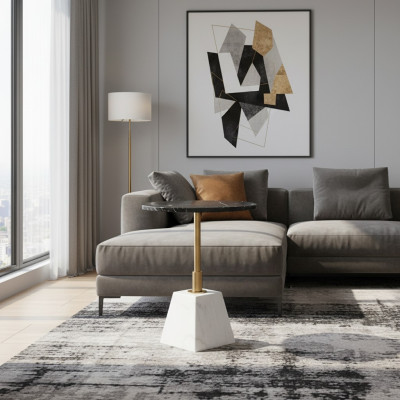 High-quality side table stylish living room tables marble coffee table