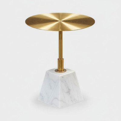 Round high-quality metal side table stylish coffee table design