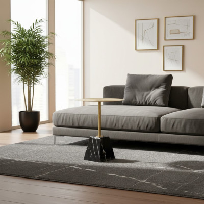 Round black coffee table luxury living room side tables side table