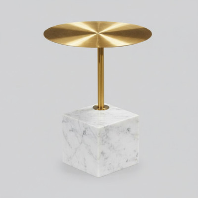 Luxurious white side table living room designer shelf coffee tables