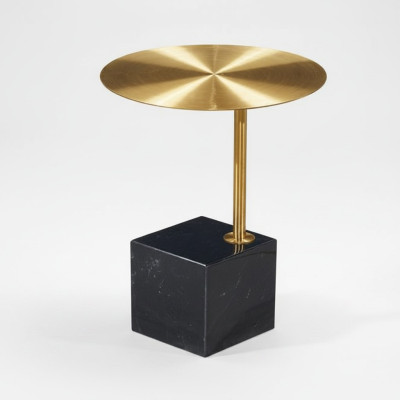Designer black-gold side table luxury living room metal tables table