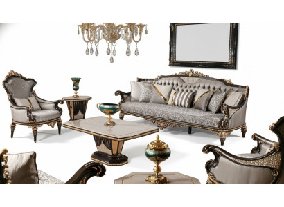 Classic Chesterfield Sofa Set Luxury 3+1 Seater Upholstered Couches 2-piece set