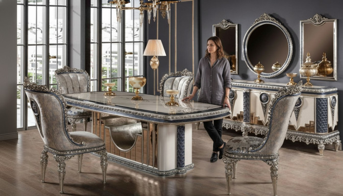 Gray Dining Room Set Classic Dining Room Furniture Dining Table Sideboard New