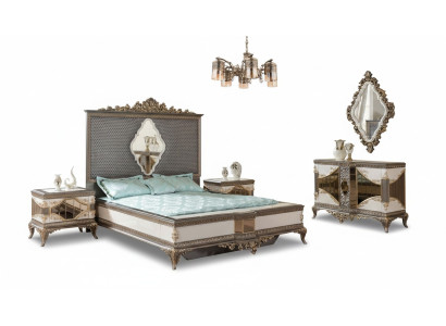 Classic bedroom suite high-quality set double bed dresser sofa