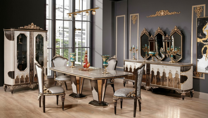 Complete Classic Dining Room Set Luxury Dining Room Dining Table Chairs