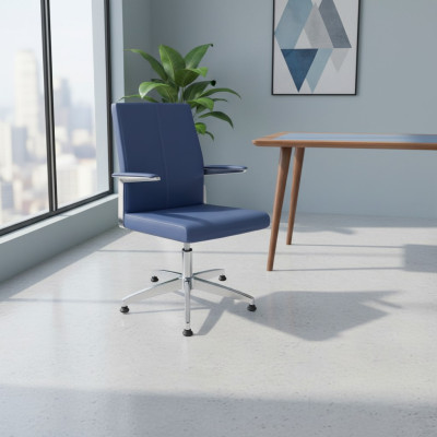 Stylish Gaming Chair Blue Office Chair Desk Swivel Chair Executive Chair New