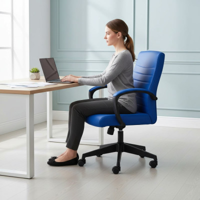 Office Chair Gaming Office Chair Desk Swivel Chair Blue Chair Furniture New
