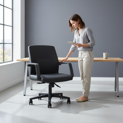 Office chair black desk chair swivel chair office furniture office seating new