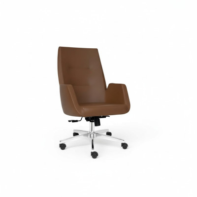 Stylish Office Chair Gaming Modern Single Chair Brown Office Chair Swivel Chair