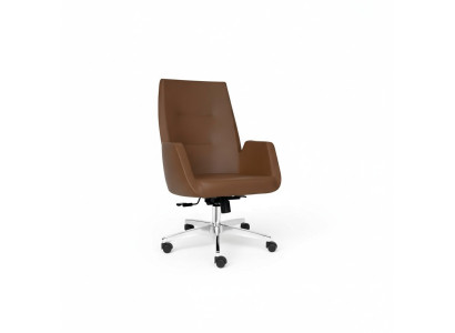 Stylish Office Chair Gaming Modern Single Chair Brown Office Chair Swivel Chair