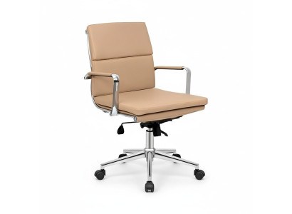 Luxurious swivel chair beige gaming modern single chair office chair office chair