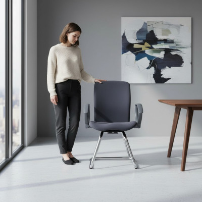 Office furniture waiting room practice law firm textile chairs conference chair