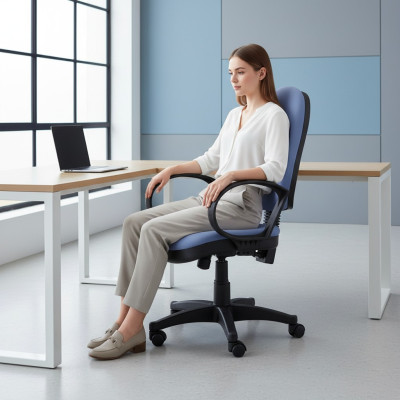 High-quality office chair gaming chair blue office chair desk swivel chair