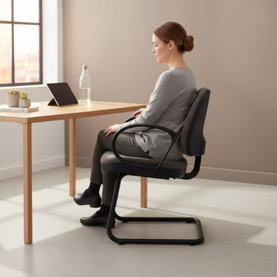 Office furniture waiting room practice law firm textile chairs brown conference chairs