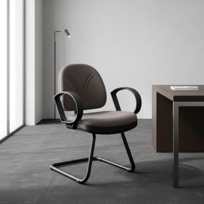Office furniture waiting room practice law firm textile chairs brown conference chairs