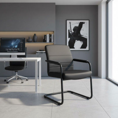 Chair Upholstery Faux Leather Office Chairs Modern Computer Chairs Furniture Black