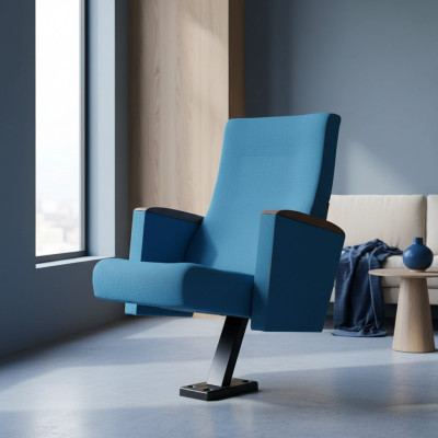 Cinema armchair theater chair upholstered chairs fixed installation reclining chair foot