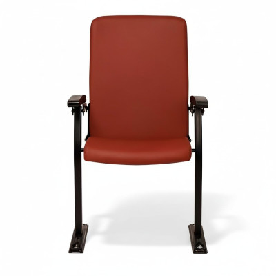 Armchair Sofa 1 Seater for Theater Design Luxury Red Armchair Art Deco Textile New