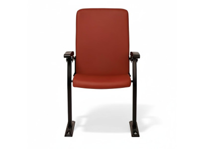 Armchair Sofa 1 Seater for Theater Design Luxury Red Armchair Art Deco Textile New