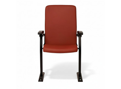Armchair Sofa 1 Seater for Theater Design Luxury Red Armchair Art Deco Textile New