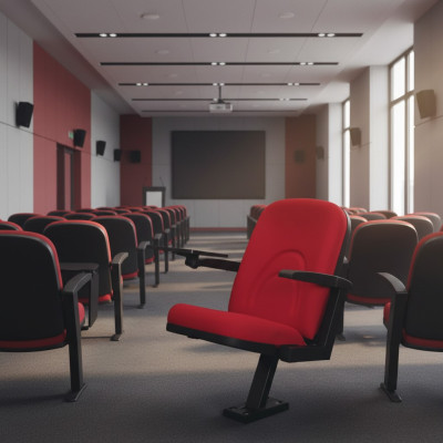 Red upholstered armchair designer single-seater 1-seater modern luxury cinema chair theater