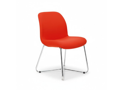 Luxury orange design upholstered chairs office furniture new textile furniture