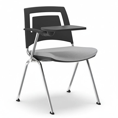Stylish gray chair, modern chair, high-quality design, office chair, new.