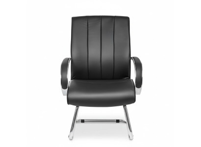 Executive chair, leather-upholstered, black office chair, computer chairs, chair furniture, new