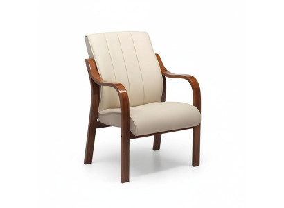 Modern armchair study room office furniture upholstered armchair faux leather seat