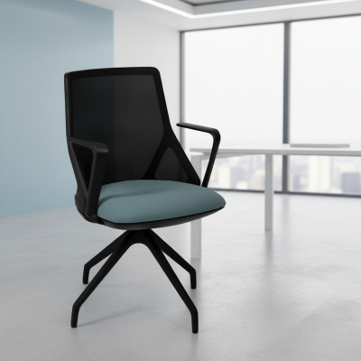 Luxurious black office chairs upholstered armchair chair swivel chair