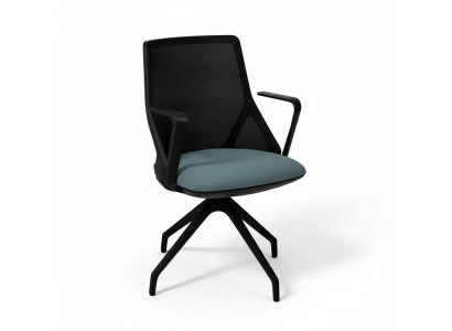 Luxurious black office chairs upholstered armchair chair swivel chair