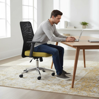 Armchair Textile Upholstery Swivel Computer Chairs Furniture Office Chair Executive Chair
