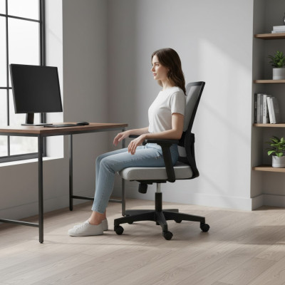 Swivel chair office chair gray desk chair swivel chairs chair textile chair