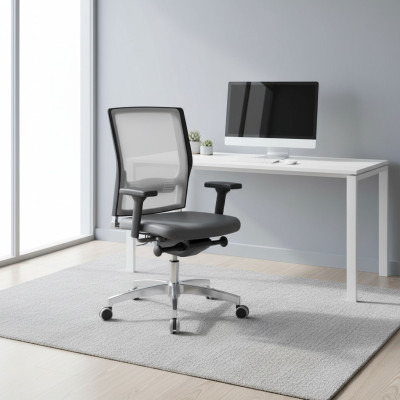 Luxury Armchair Gray Upholstered Armchair Computer Swivel Chairs Office Furniture Executive Chairs