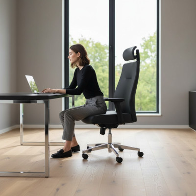 Modern Office Black Armchair Gaming Chair Office Chair Swivel Chair Executive Armchair
