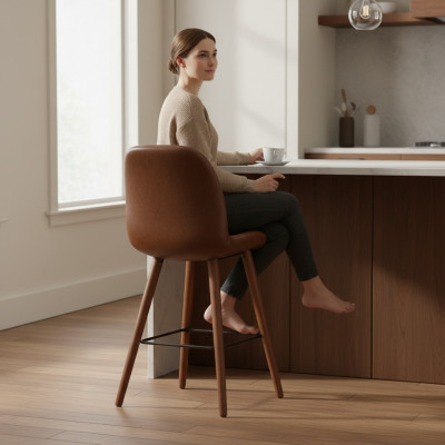 Dining chair luxury brown chairs chair design armchair furniture wooden chair new