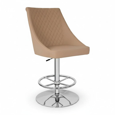 Modern high-quality beige chair designer barstool faux leather luxury furniture new