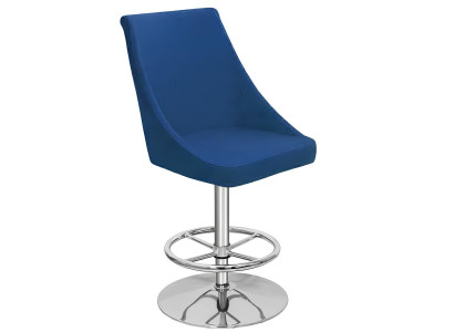 Modern high-quality blue chair designer bar stool textile luxury furniture new