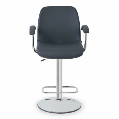 Modern gray chair designer bar stool metal stylish luxury furniture stool