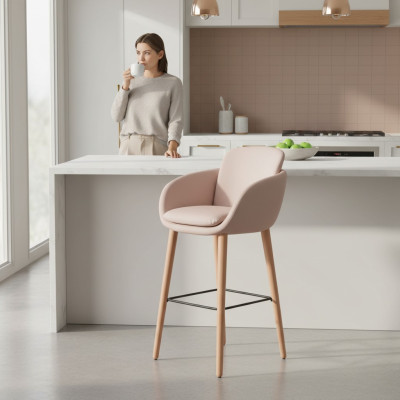 Bar stool barstool beige faux leather design barstools bar stools chairs stools