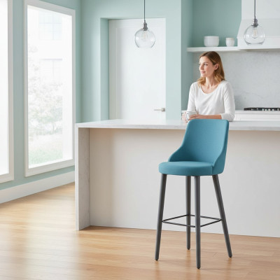 Stylish Bar Stool Chair Designer Wooden Chair Dining Chair Stool Bar Blue New
