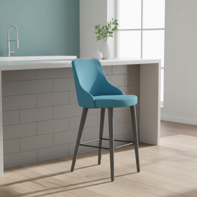 Stylish Bar Stool Chair Designer Wooden Chair Dining Chair Stool Bar Blue New