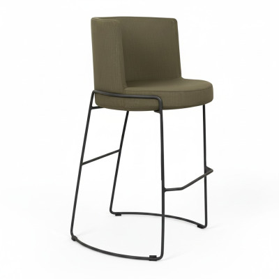 Modern bar stool chair designer textile dining chair stool bar green new