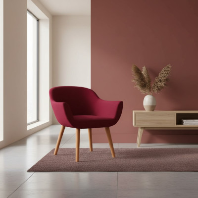 Red Stylish Designer Chair Wooden Chair Dining Chair Designer Furniture