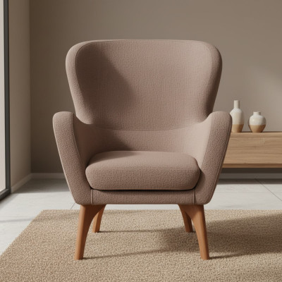 Living room Brauer armchair relax recliner upholstered single club chair