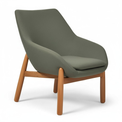 Green dining chair living room chairs designer armchair wooden legs