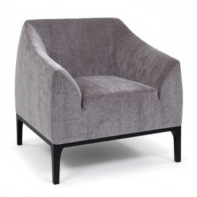 Gray living room armchair upholstered armchair single-seater modern recliner