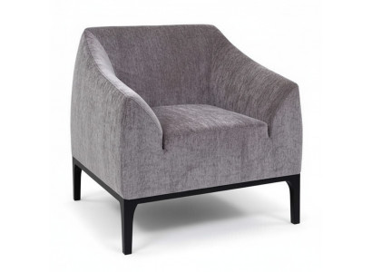 Gray living room armchair upholstered armchair single-seater modern recliner