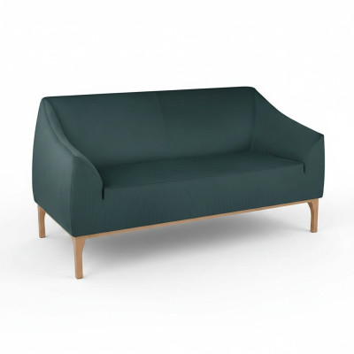 Green Sofa Designer 3-Seater High-Quality Upholstered Furniture Textile Couch