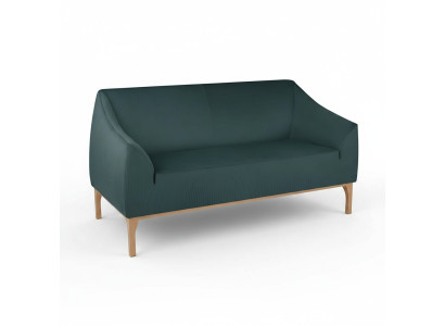 Green Sofa Designer 3-Seater High-Quality Upholstered Furniture Textile Couch